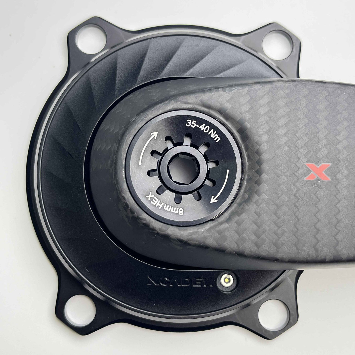 XCADEY Ventus – Biela de carbono con potenciómetro Xpower