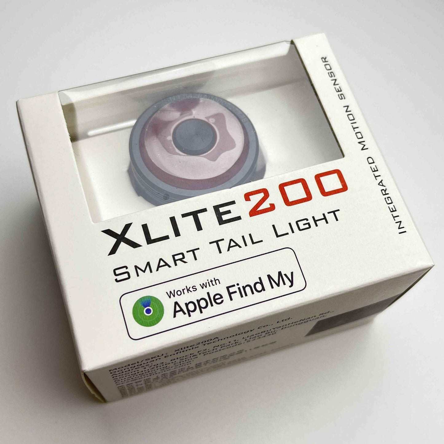 Xlite200 chytré zadní světlo | Apple Find My, Google Find Hub