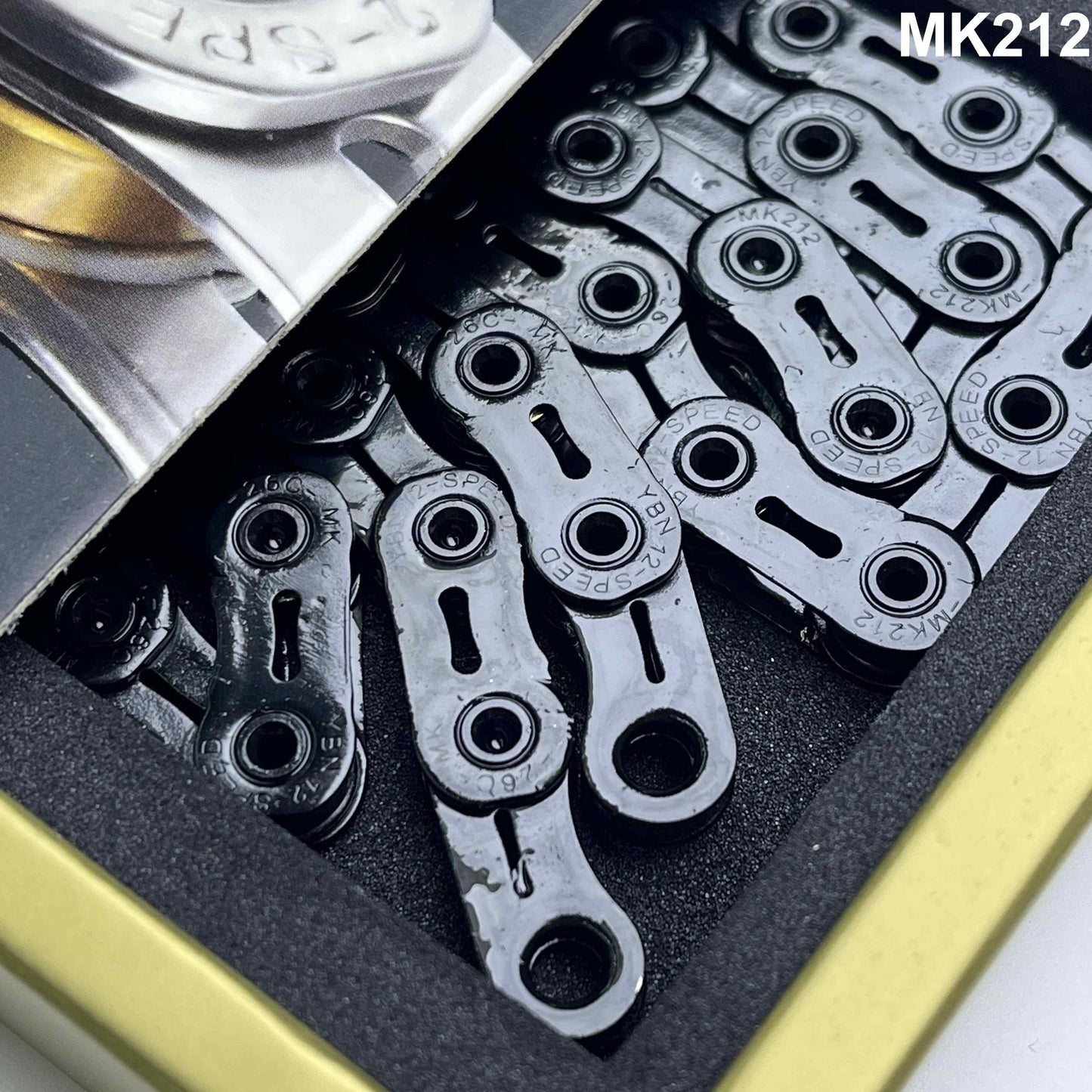 YBN titanijski lanac SLA212 Ti-N | 126 Poveznice | 11, 12 brzina | Shimano SRAM Campagnolo