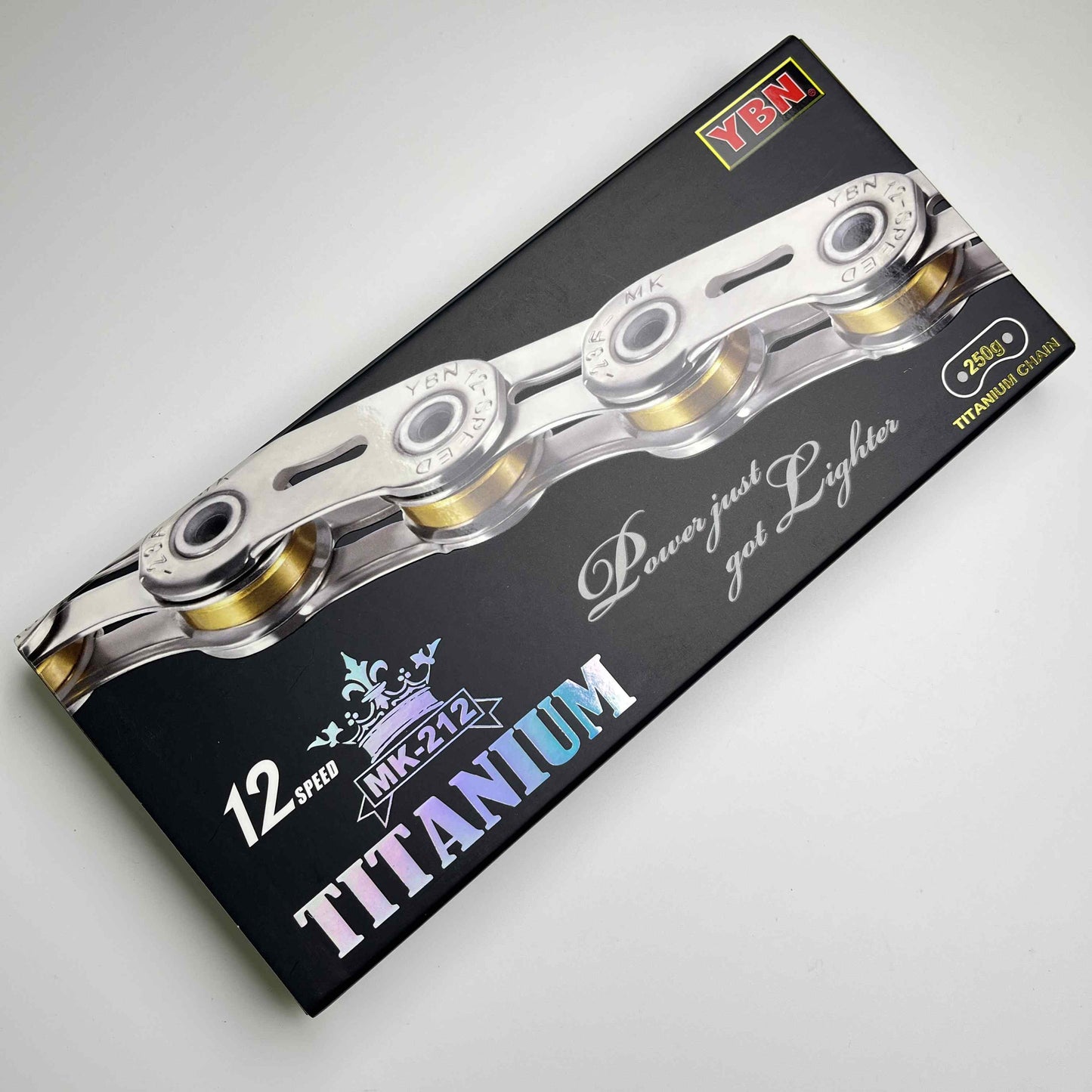 YBN titanijski lanac SLA212 Ti-N | 126 Poveznice | 11, 12 brzina | Shimano SRAM Campagnolo