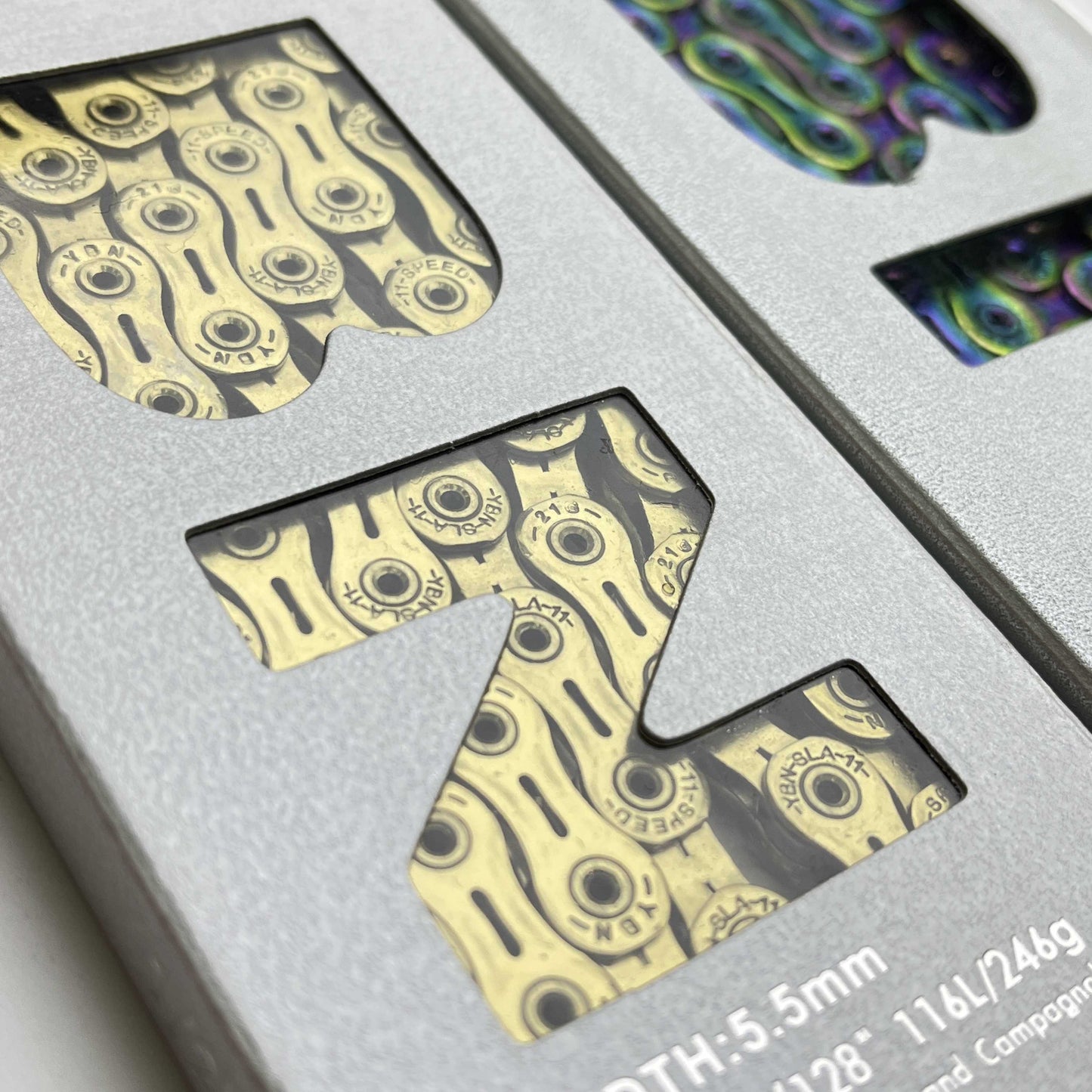 YBN 11-Speed Bicycle Chain SLA110-Ti-N | 116 Links | Shimano SRAM Campagnolo