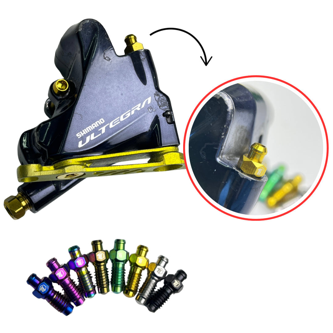 shimano bremsen rennrad Entlüftungsnippel aus Titan für Shimano Rennrad- und MTB-Bremsen