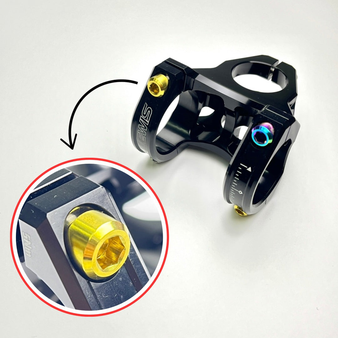 جذع دراجة جبلية من الألومنيوم بتقنية CNC من Lewis FX | قطر 35 مم، وطول 40 مم، ومناسب لدراجات Enduro Trail 7075