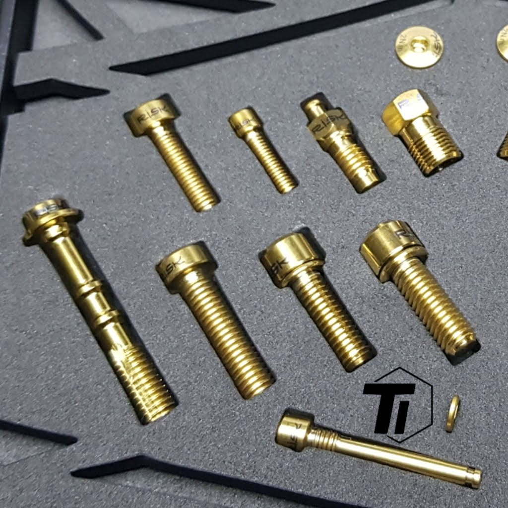 Titanium Deore SLX XT XTR brake caliper bolt Upgrade kit M7000 M8000 M9000 M7100 M8100 M9100 Giant Trek Specialized