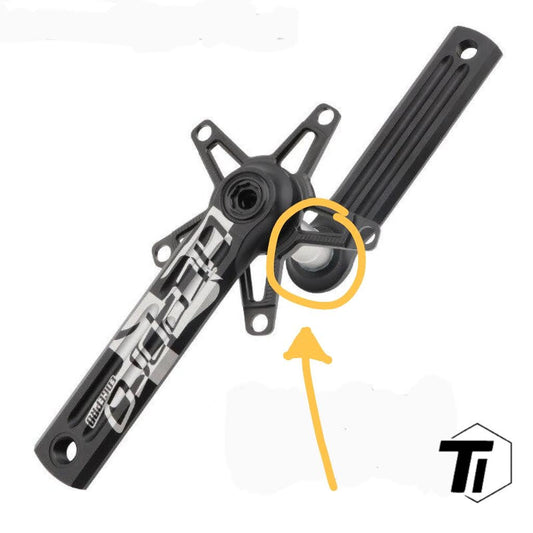 ข้อเหวี่ยง Titanium Bolt LitePro Super Hollow Tech | LitePro ข้อเหวี่ยงน้ำหนักเบาเป็นพิเศษใบจานปั่นจักรยานได้อย่างราบรื่น