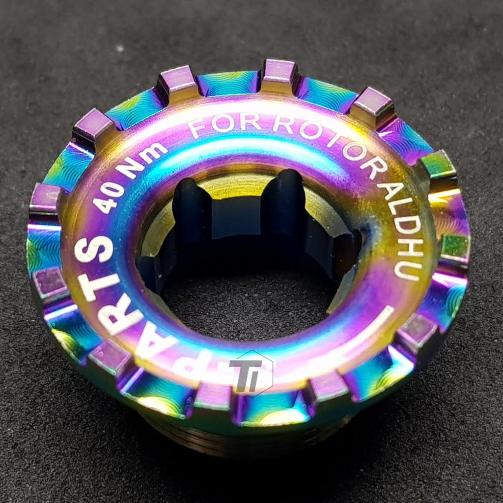 Титановый колпачок шатуна ротора Aldhu 3D+ | Аэроболт шатуна Carbon Spider Q Ring Power2max | Титановый винт