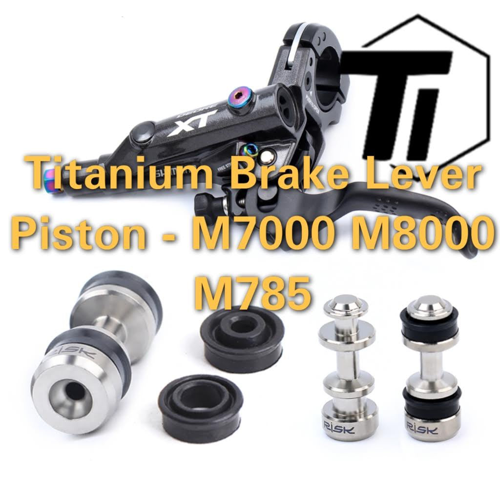 Titanium bremseniveau stempel til Shimano hydraulisk bremse XT SLX XTR M9000 M8000 M7000 M785 M7100 M8100 M9100 M9200 M8120