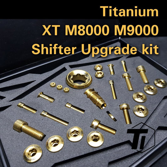 Titanium Shimano XT M8000 Shifter Opgraderingsboltsæt - M6000 M7000 M9000 M6100 M7100 M8100 M9100 Risk Deore SLX XT XTR
