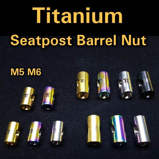 Titanium M5 M6 Seatpost Saddle Barrel Nut | SL8 TCR Saddle Roadbike MTB Foldie MiniVelo Fixie Gravel bike