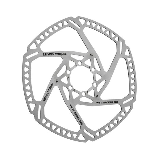 Lewis Torqlite Road Disc Brake Rotor 6 Bolts 1.8mm Thickness | 140mm 160mm 180mm BCD 44mm Gravel
