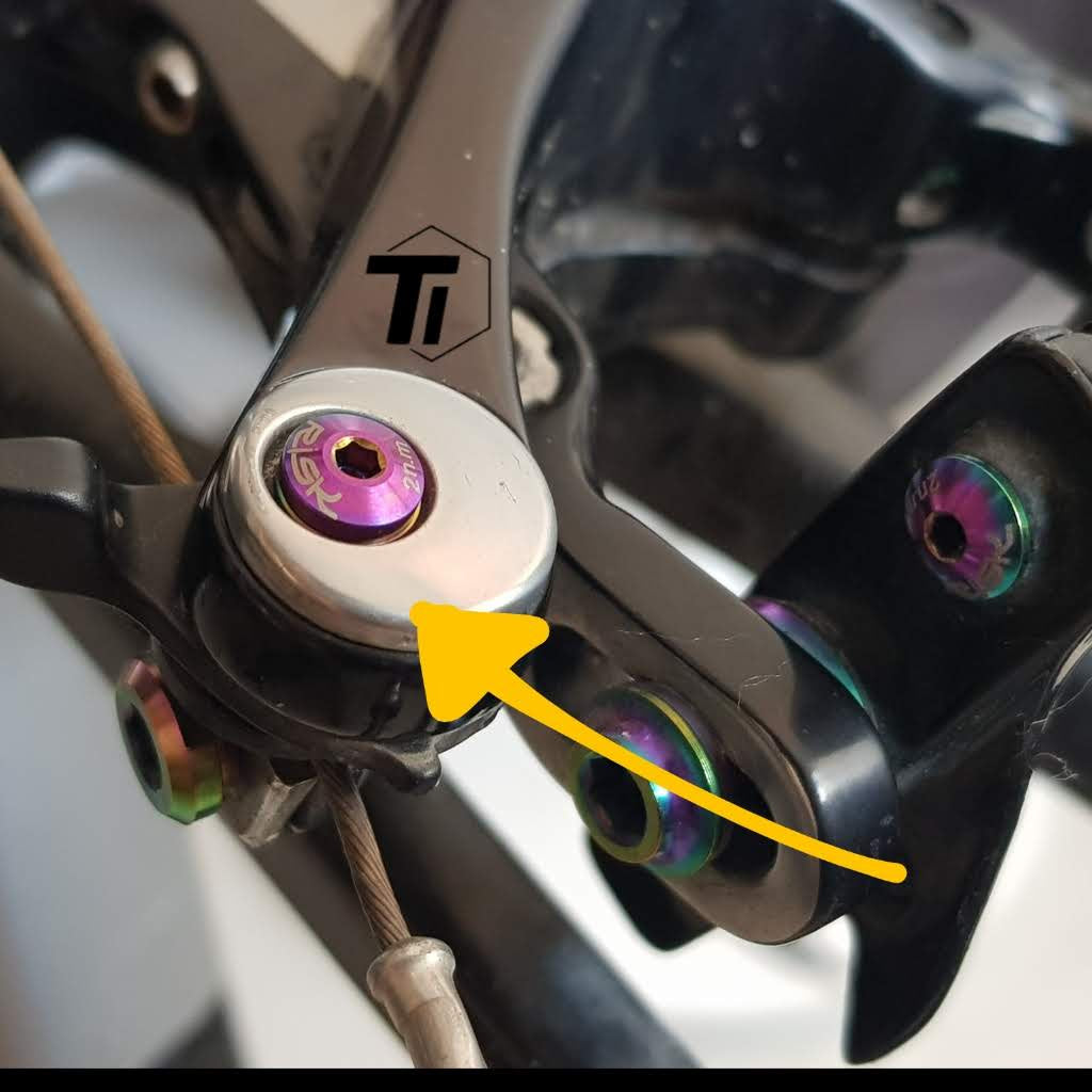 Titanium Brake Quick Release Screw Rim Brake Caliper Shimano &amp; Sram DA Ultrgra 105 9000 9010 6800 6810 5800 9000