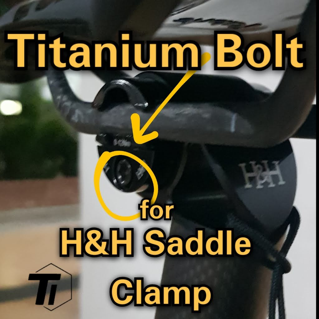 TITANIUM Bolt สำหรับ H&amp;H Seatpost V1 V2 Saddle CLAMP Brompton Pikes 3sixty Aceoffix Royale Camp H&amp;H การออกแบบ
