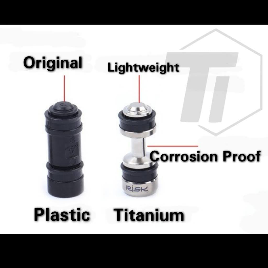 Titanium bromsnivåkolv för Shimano hydraulisk broms XT SLX XTR M9000 M8000 M7000 M785 M7100 M8100 M9100 M9200 M8120