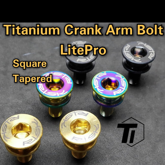 Titanium Square Taper Crank Arm Cover Brompton T-Line LitePro FSA Truvativ Titanium Screw Bicycle 3Sixty Pikes Aceoffix