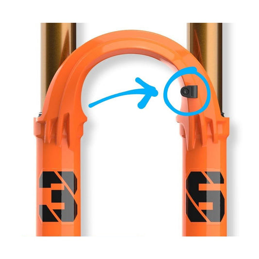 برغي تيتانيوم لدليل كابل شوكة فوكس | حامل مشبك كابل شوكة تعليق الدراجات الجبلية فوكس ٣٢، ٣٤، ٣٦، ٤٠