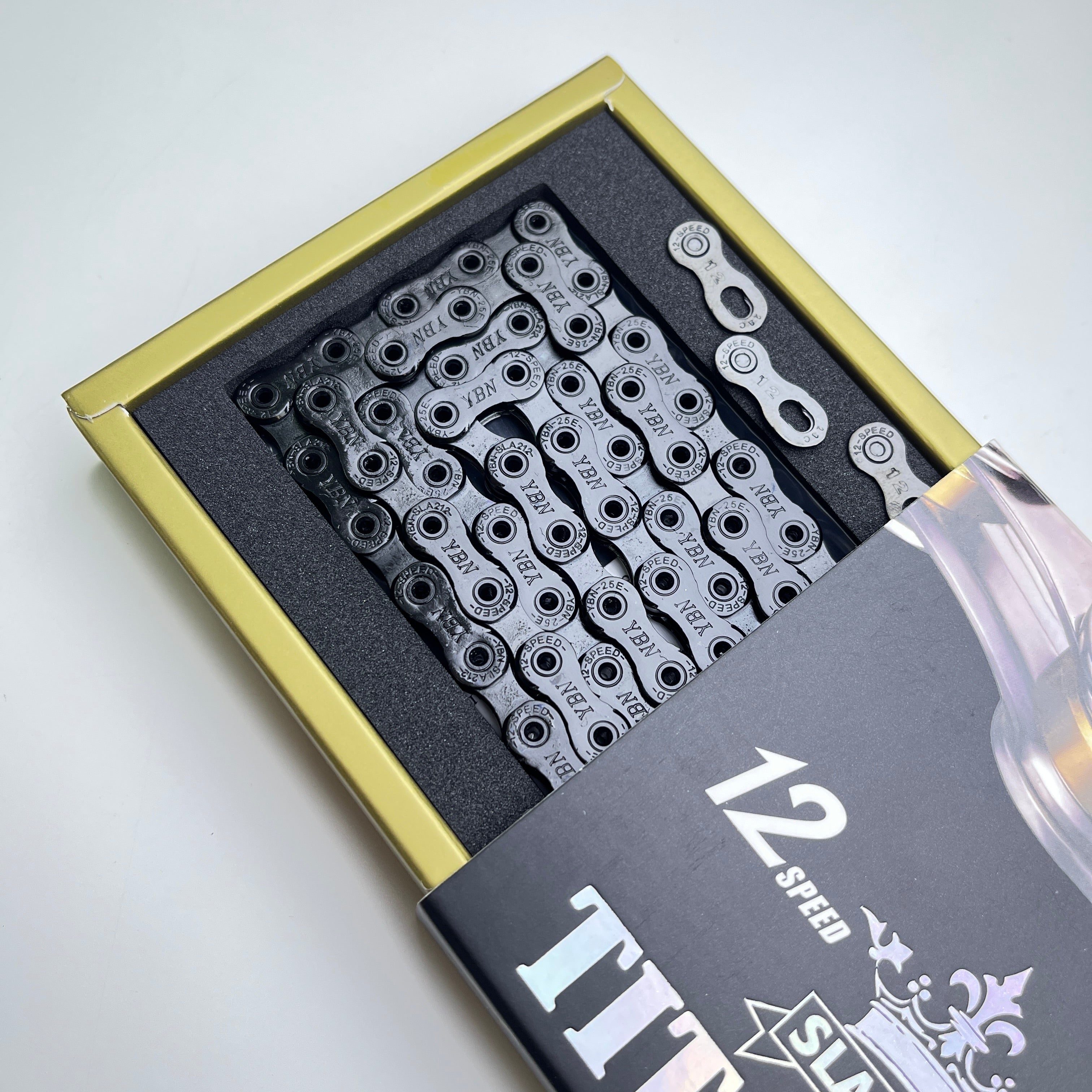 YBN 12速 11速 チタンチェーン SLA212-GD(Ti) | 126リンク シマノ SRAM