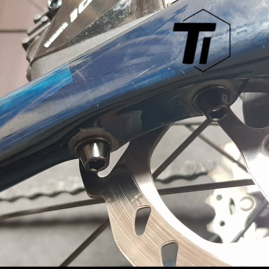 Titanium Bolt for Road bike Hydraulic Disc Brake Caliper Mount  BR-R9200 BR-R9170 BR-R8070 R9270 105 Ultegra Dura Ace