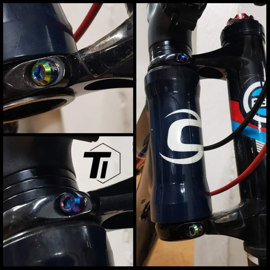 Solutions de mise à niveau de boulons en titane Cannondale F29 fourche gauche vis en titane vélo singapour Supersix Evo Hooligan