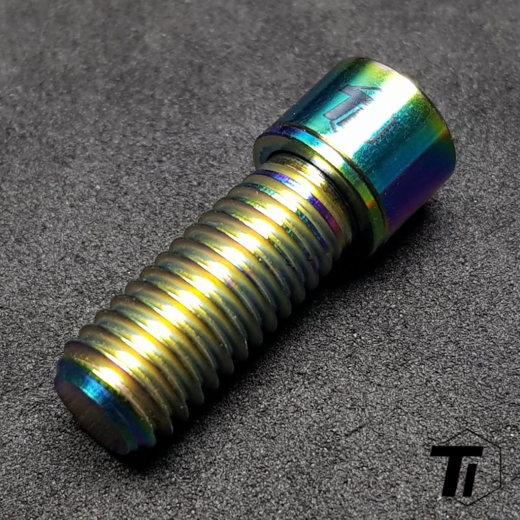 Ti-Parts titanium adjustment bolt for Brompton handlebar catcher