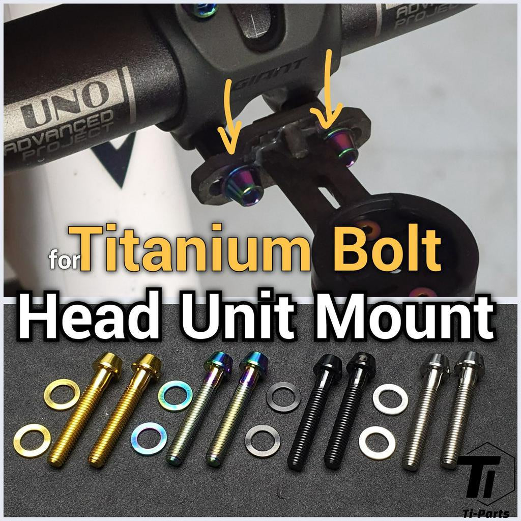 Lång bult i titan för huvudenhetsstam | Garmin Wahoo Meter Mount Lång Skruv | Grad 5 Titanium Screw Singapore
