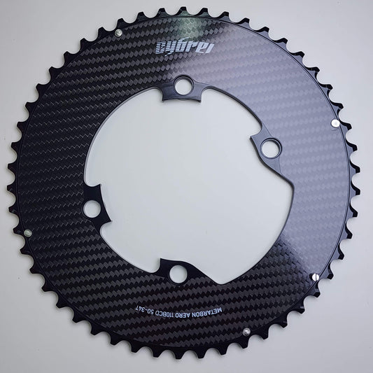 CYBREI Metarbon Aero 2X karbonski lančanici | Shimano BCD 100x4