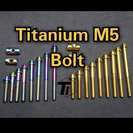 Titanium M5 zadelpenbout | Stuurpenschroef M5x14 M5x16 M5x18 M5x20 M5x25 M5x30 M5x35 M5x40 M5x45 M5x50 M5X55 M5X60