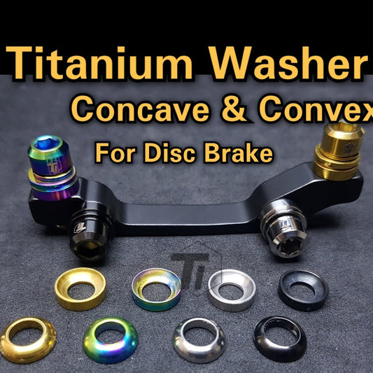 Titanium Concave Convex Washer Disc Brake  M9120 M8120 M8100 M8000 M7100 m6000 m6100 M420 MT200 xt xtr Saint zee Sram