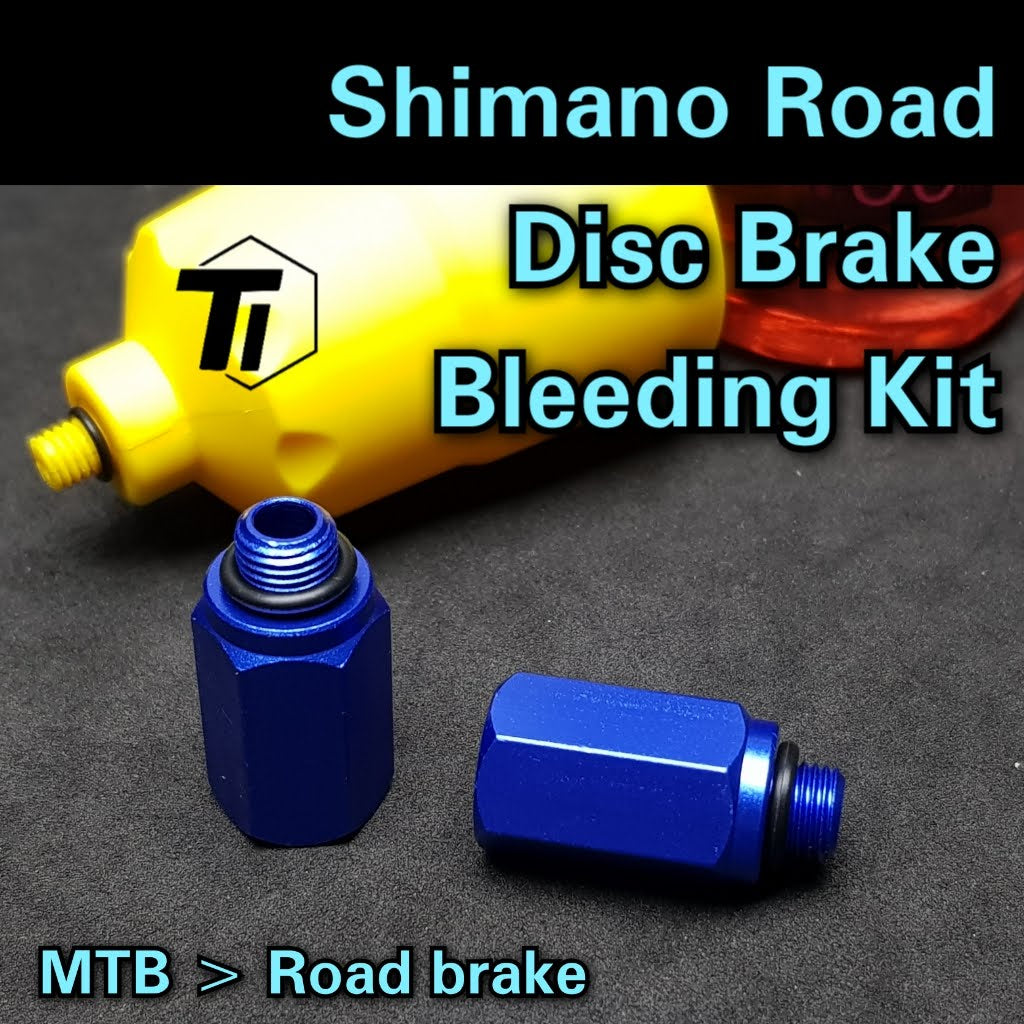 Kit de conversão de sangramento shimano, kit de conversão de sangramento de freio de bicicleta mtb para estrada, ferramenta de conversão de sangramento de freio a disco hidráulico de bicicleta