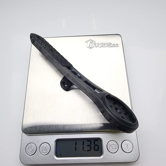 TiParts CARBON QUICK ZEPHYR-SSL Integrated Handlebar Computer Mount | Carbon Fiber Garmin Wahoo