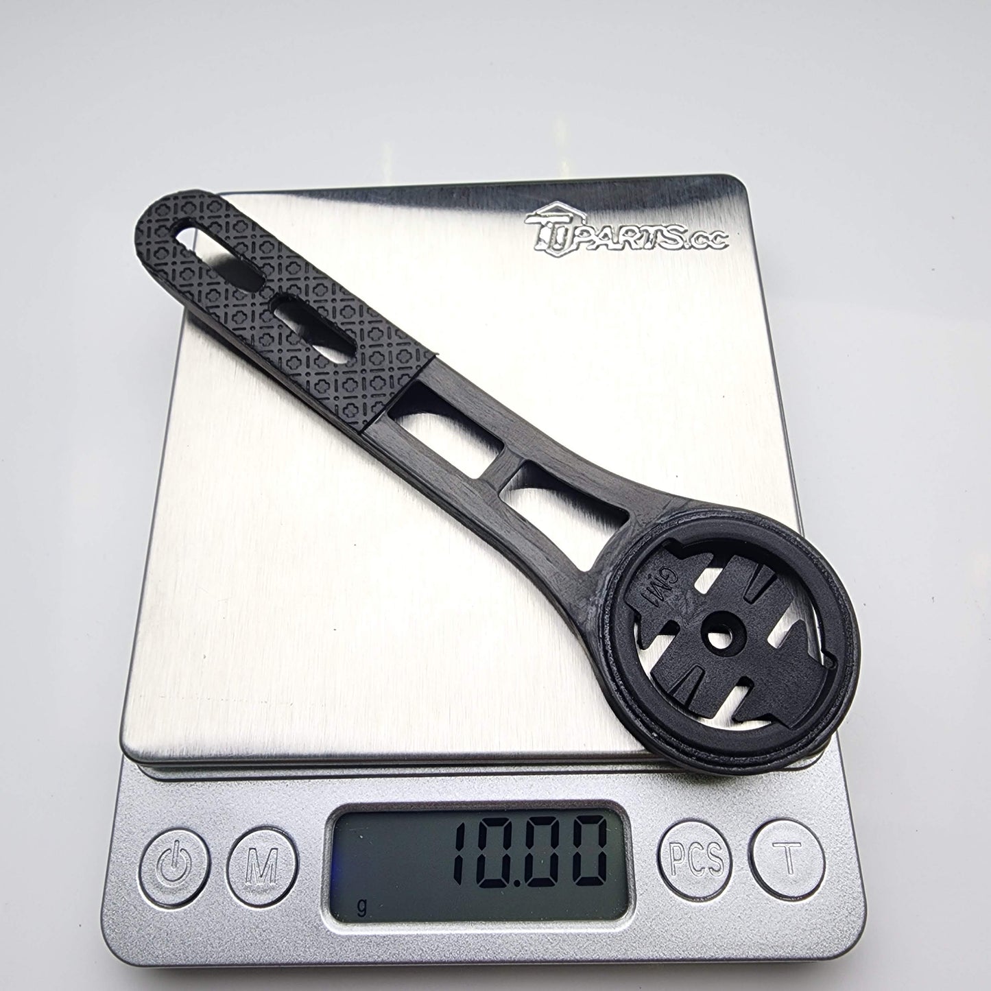TiParts CARBON QUICK ZEPHYR-SSL Integrated Handlebar Computer Mount | Carbon Fiber Garmin Wahoo