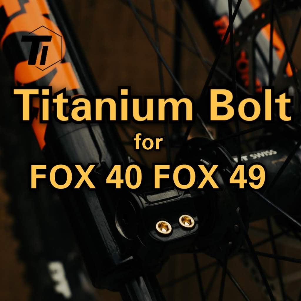 Widelec Titanium Fox 40 Fox 49 Tytanowy zestaw do modernizacji Widelec rowerowy Podwójna korona Widelec zjazdowy Tytanowa śruba MTB Singapur