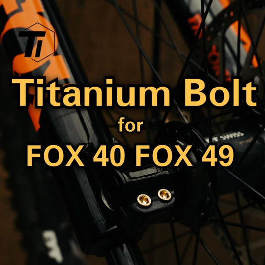 Вилка Titanium Fox 40 Fox 49 Титановый комплект обновления Велосипедная вилка Двойная корона Вилка для скоростного спуска Титановый винт MTB Сингапур