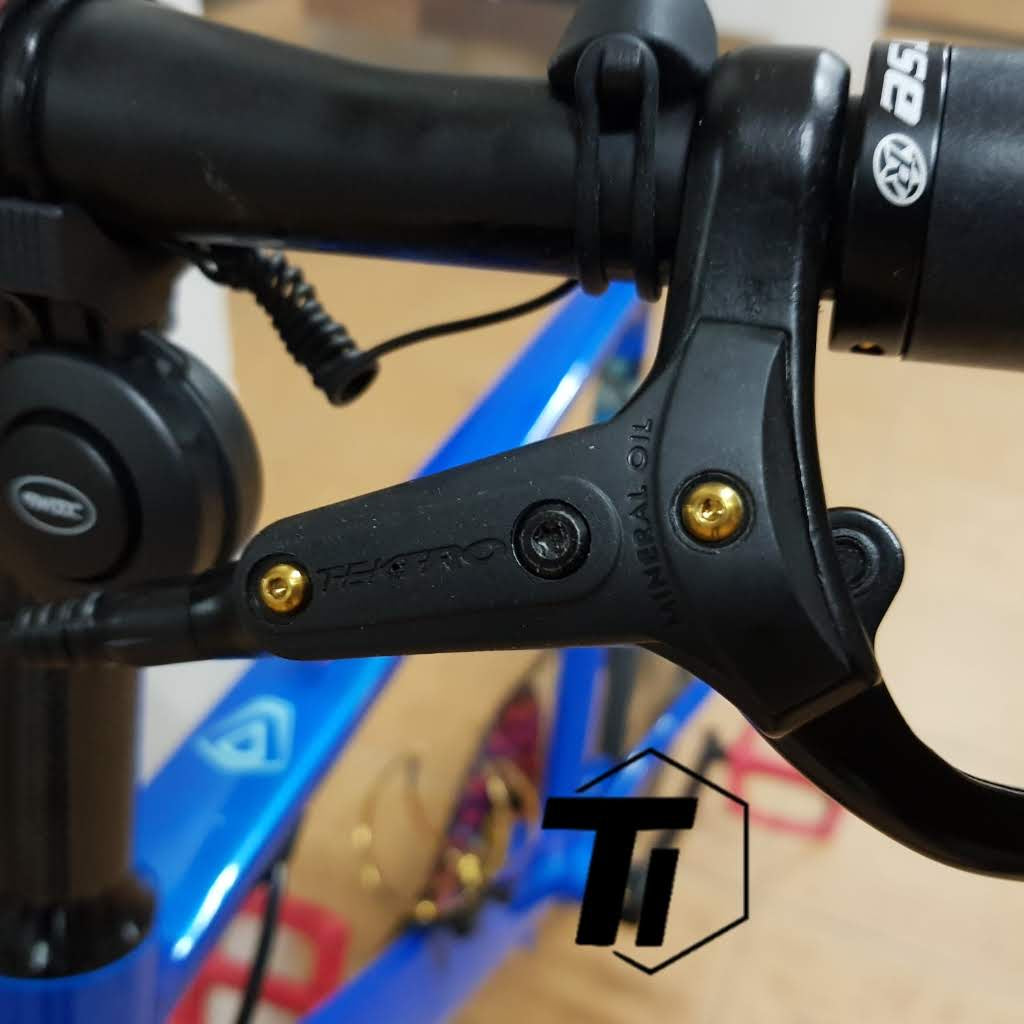 Titanium Tektro Hydraulisk broms Bolt uppgraderingssats - Auriga Titanium Screw Bicycle MTB Grade 5 Singapore