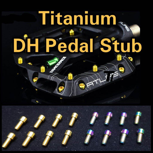 Titanium DH Pedal Stub Pin Anti-Rutsch | Crankbrothers Stamp Flat HT PA03A Nukeproof Burgtec Penthouse xpedo saint zee