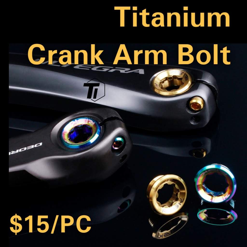 Tapa de la cubierta del brazo de manivela de titanio para Shimano 105 Ultegra Dura Ace R8000 R8100 R9100 R9200 Di2 XT XTR DEORE M8000 M9000 M785