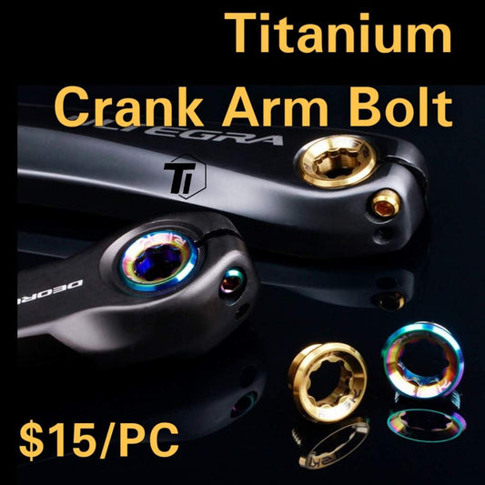 ไทเทเนียม Crank Arm ฝาครอบสำหรับ Shimano 105 Ultegra Dura Ace R8000 R8100 R9100 R9200 Di2 XT XTR DEORE M8000 M9000 M785