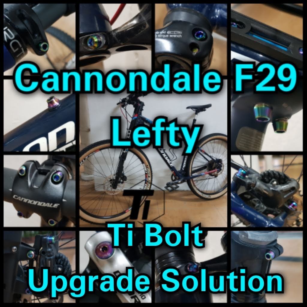 鈦螺栓升級解決方案 Cannondale F29 左前叉鈦螺絲自行車新加坡 Supersix Evo Hooligan