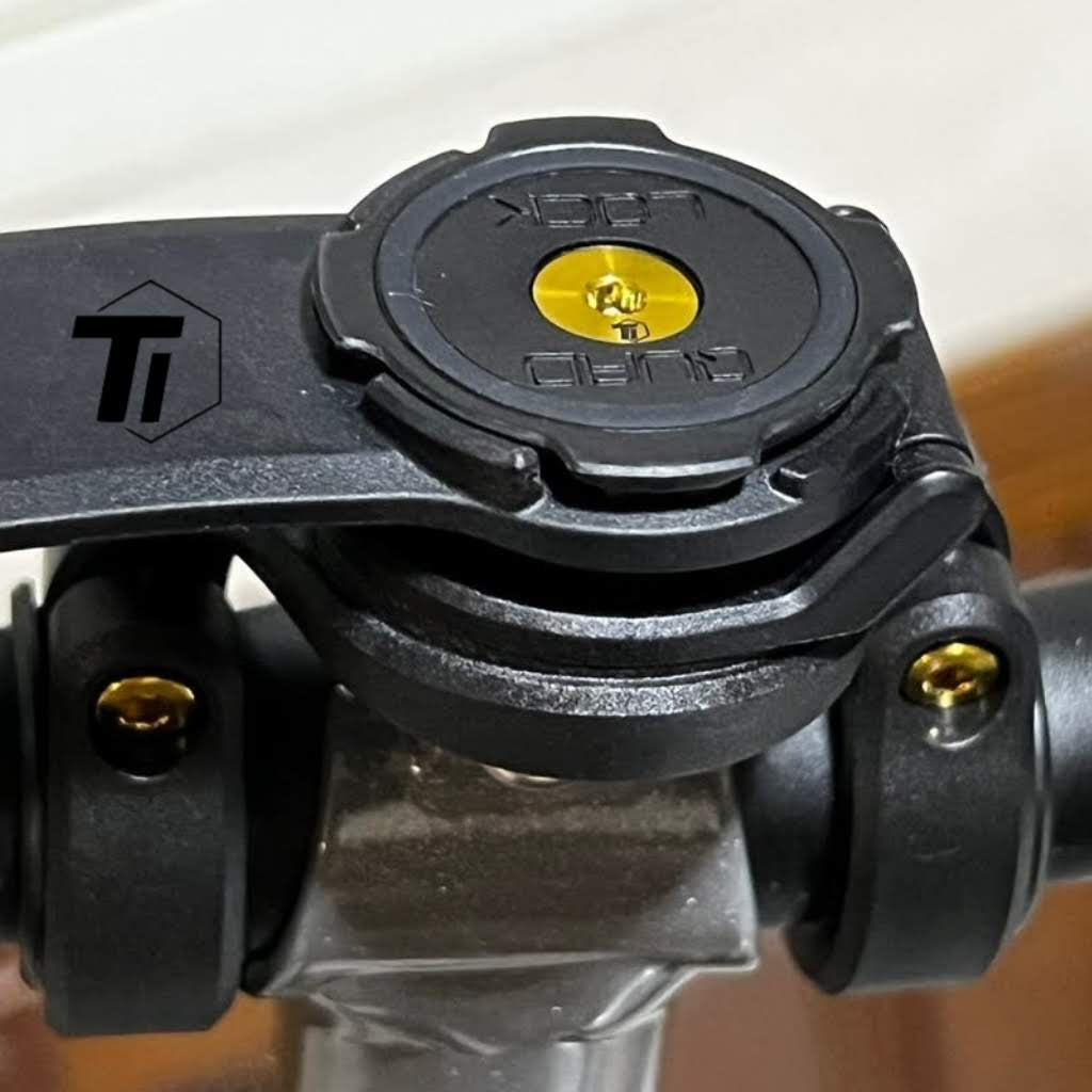 Ti-Parts Bullone in Titanio per Supporto per Smartphone Quad Lock | Quadlock 360 Bicicletta e moto Bicicletta con vite in titanio