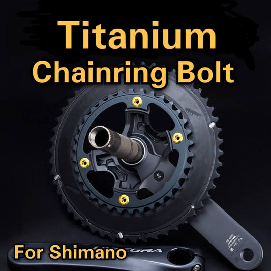 Titanium Kedjering Bolt för Shimano Road &amp; MTB M8000 M8020 m9000 m9020 Deore XT XTR 6800 R9270 R9100 Ultegra Dura Ace