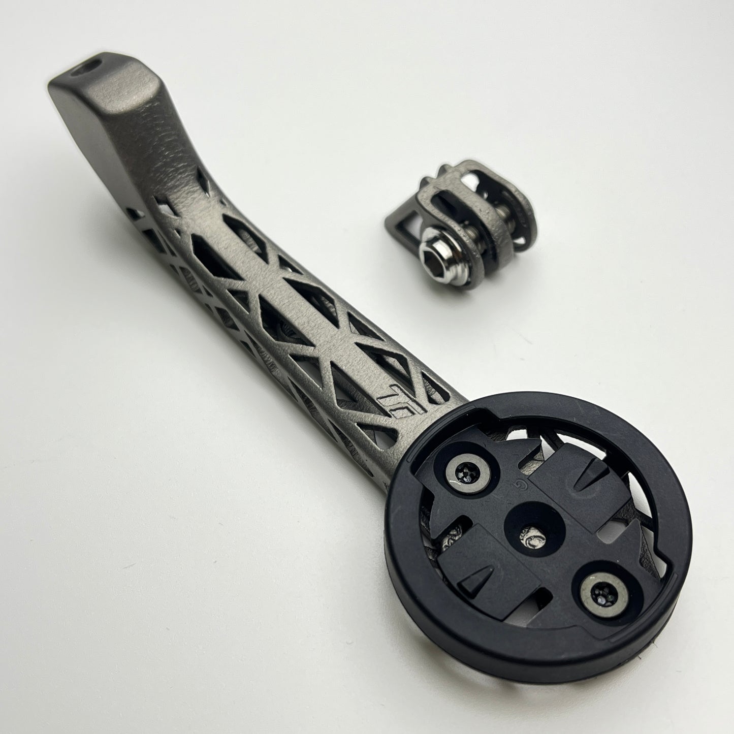 Factor ONE 2026 3D Printed Titanium Computer Mount | Garmin Wahoo | Team Series