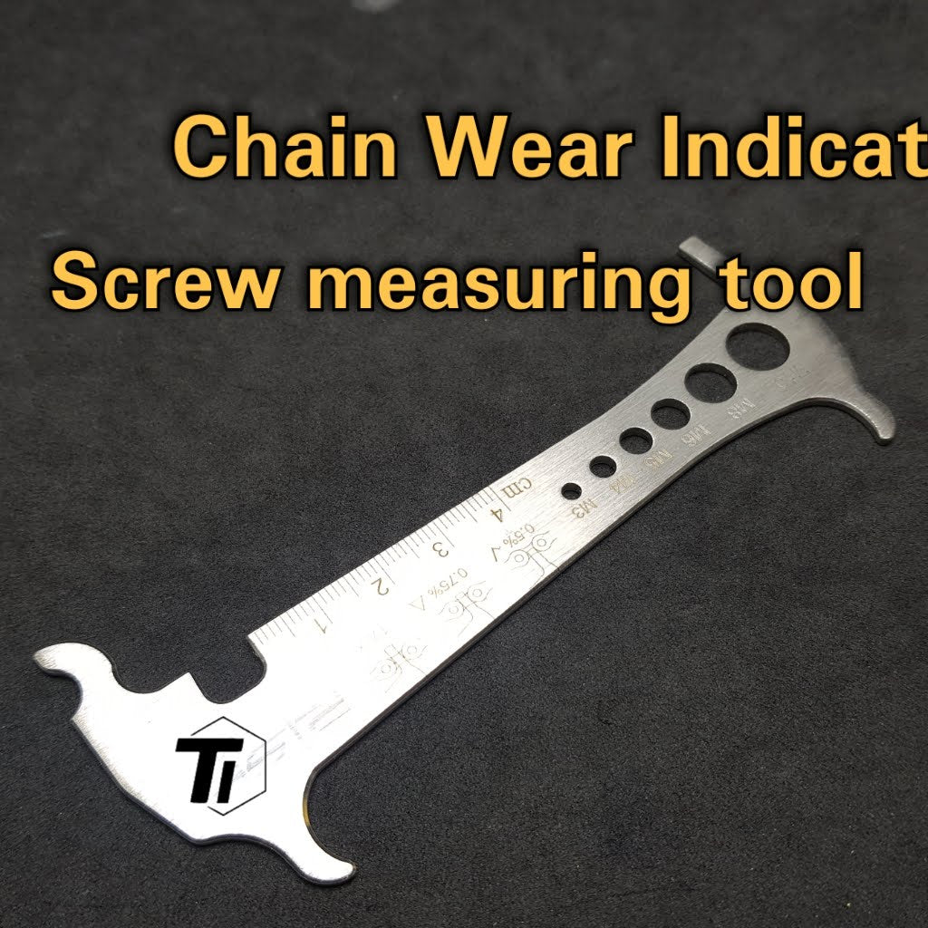 Herramienta de comprobación de desgaste de cadena | Herramienta de medición de tornillos | Herramienta de desgaste de cadena de bicicleta de acero inoxidable