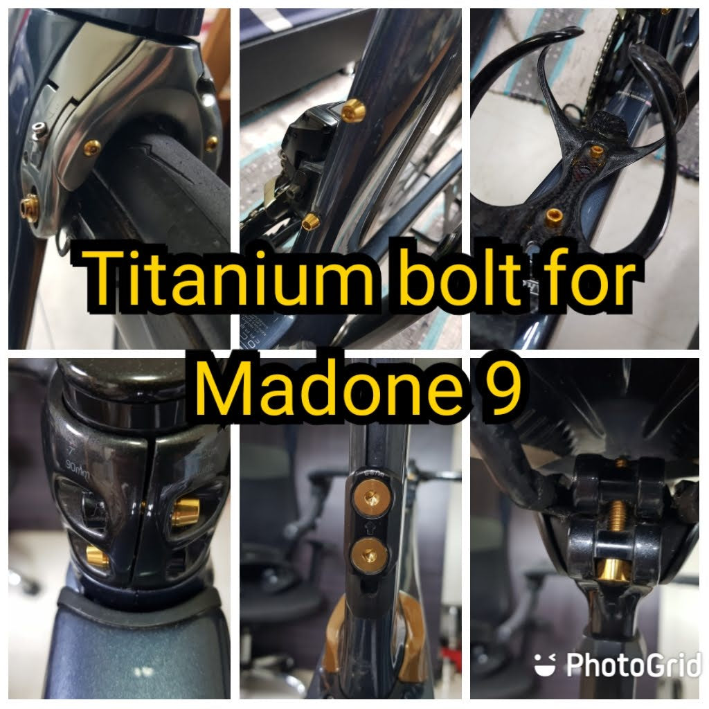 Ti-Parts Trek Madone 9 Titanium Bolt ชุดอัพเกรด 2016 2017 2018 2019 2020 2021 SL SLR | สกรูไทเทเนียม เกรด 5 สิงคโปร์