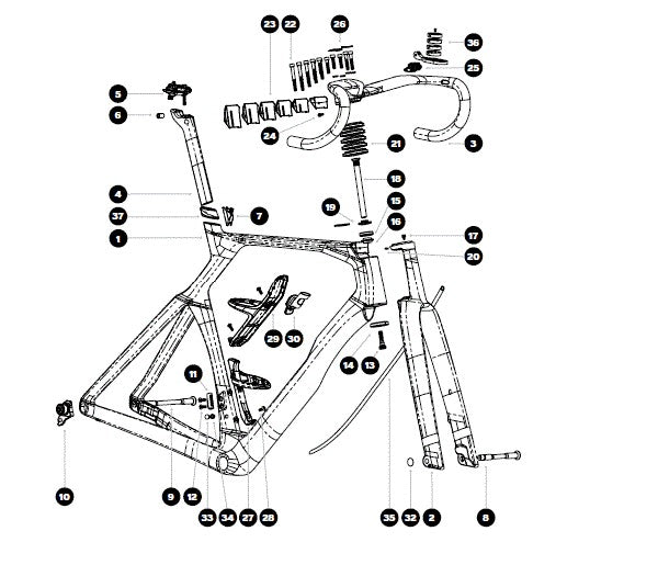 Titanium Bolts for Colnago Y1Rs | Handlebar, Stem, Computer Mount, Saddle Mounts