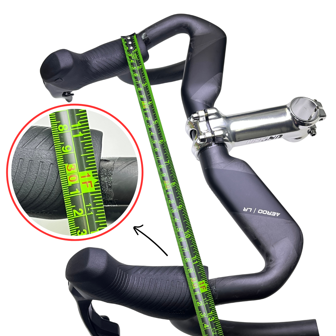 مقود ASCENT AEROO Aero | 30 سم بجزء علوي ضيق، مصمم للنساء والشباب وراكبي الدراجات ذوي الأكتاف الضيقة