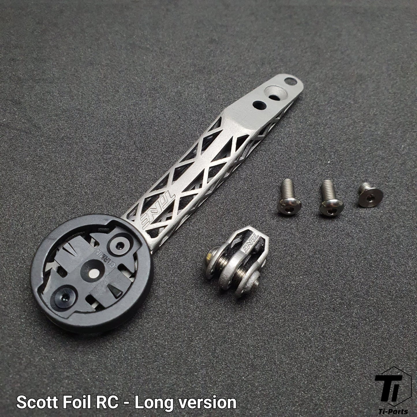 Scott Foil Addict RC 2023 Titanium 3D-printcomputerhouder voor Syncros Creston iC SL Aero | GoPro-lichtbeugel voor Garmin Wahoo