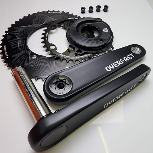 OVERFAST VELA Crankset Bundle | Crank Arms+Chainrings+Powermeter | SRAM DUB / Shimano Xcadey Gen2