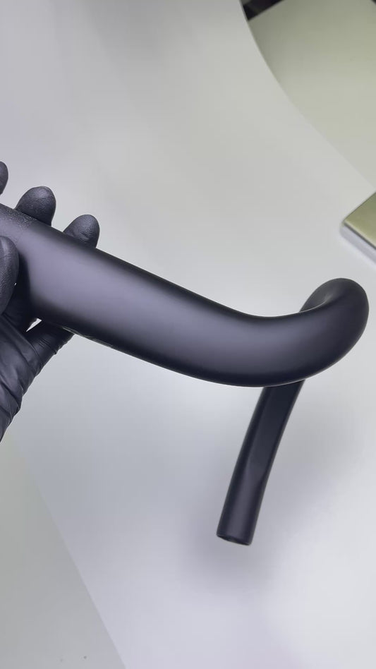 Guidão Integrado de Carbono EXS R175 – Guidão de Estrada Aerodinâmico Ultraleve | Cabeamento Interno