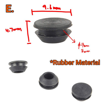 Tappi Terminali Manubrio Fibrax 22mm – Plastica Nera – 1 Paio Made In UK