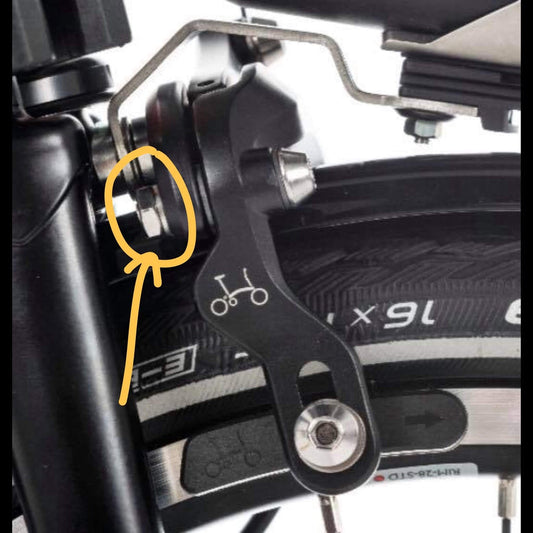 Παξιμάδι τιτανίου για Brompton Brake Caliper Pivot | P Line T Line Gold Oil Slick Μαύρο Ασημί | Βίδα τιτανίου Grade 5 SG