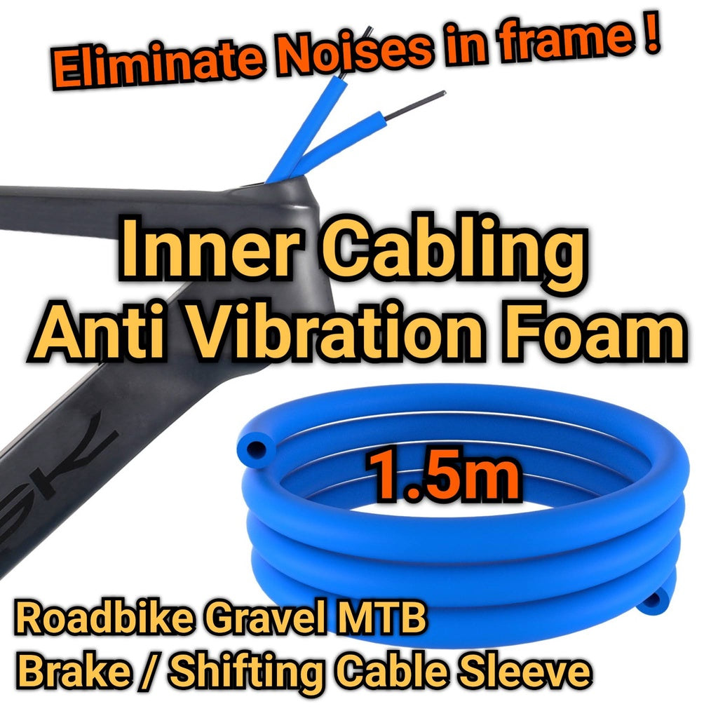 Protihluková pěna na kabely rámu | Antivibrační lanko řazení brzdového lanka Di2 Pěnový chránič hadice 